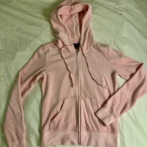 Juicy Black Label fitted velour hoodie